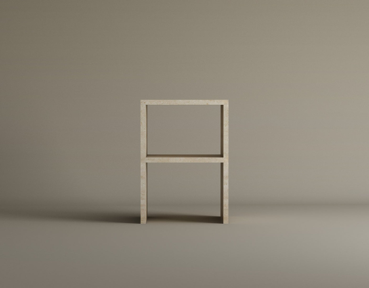 Terra Firma Travertine End Table – Solid Handcrafted Natural Stone for Modern Interiors