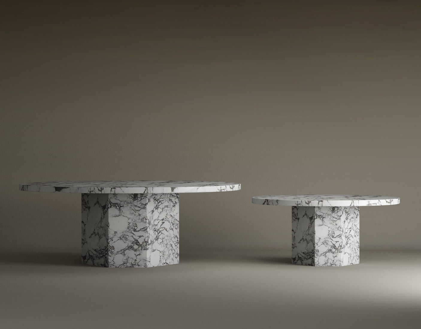Serenity Calacatta Viola Marble Coffee Table Set