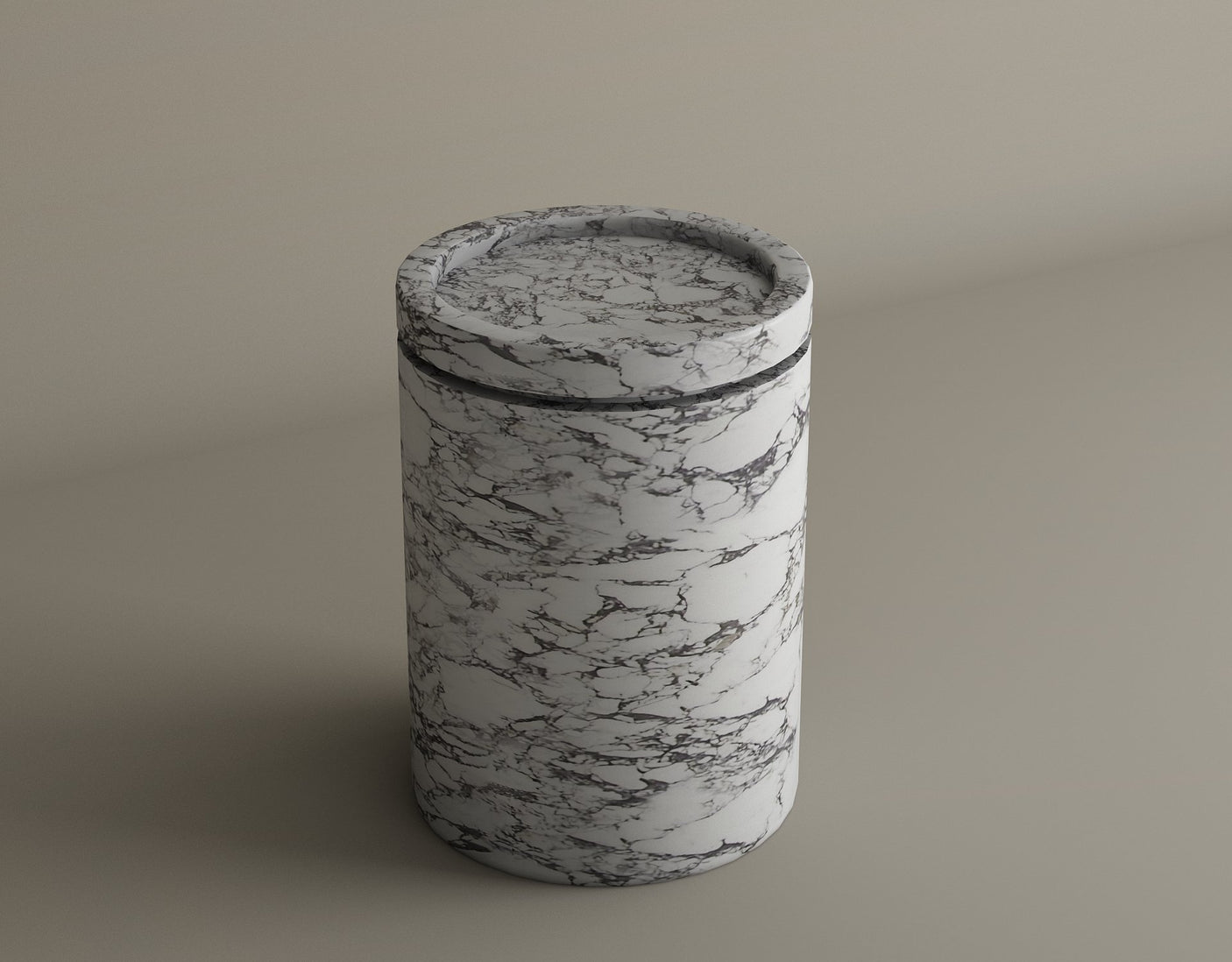 Cycladic Secret Calacatta Viola Marble End Table