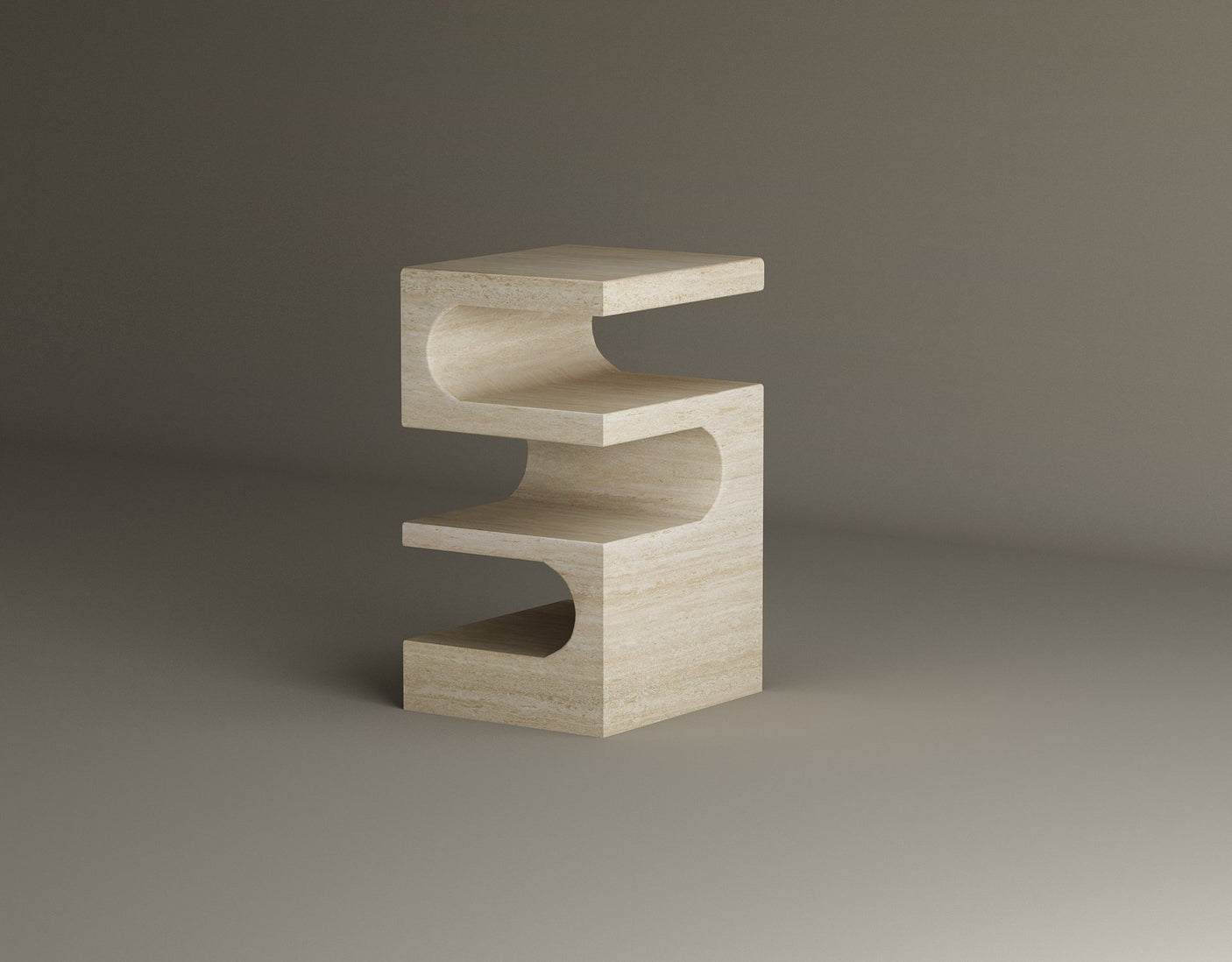 Serenity Block Travertine Table – A Multifaceted Natural Stone Marvel