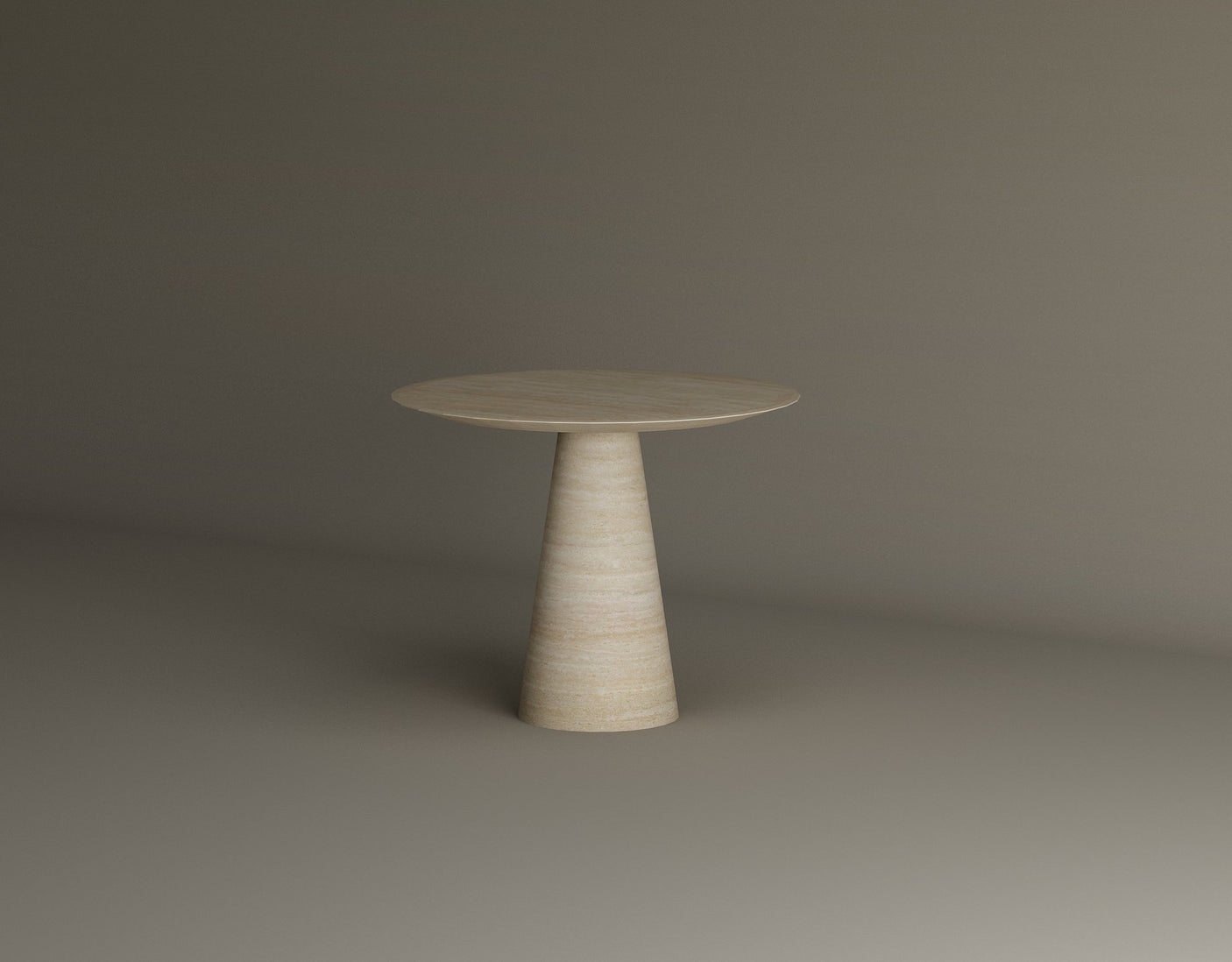 Twin Pillars Travertine Side Table Set – Architectural Balance in Natural Stone