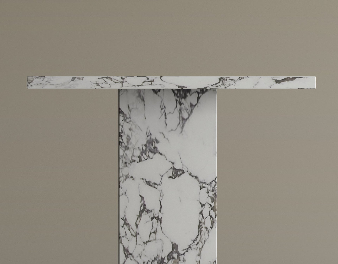Monolith Calacatta Viola Marble Side Table
