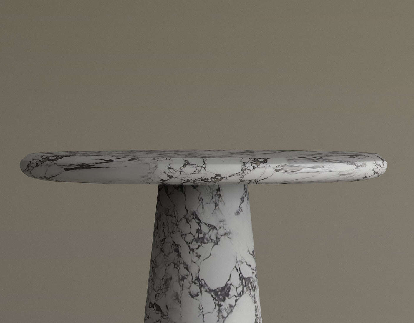 Tavolino Calacatta Viola Marble Column Table