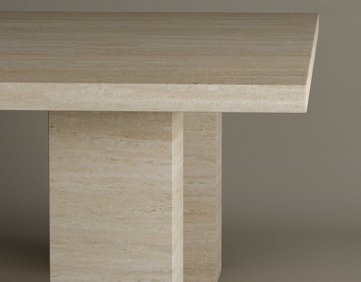 Pebble Path Travertine Coffee Table – Fluid, Freeform Coffee Table with a Unique Stone Finish