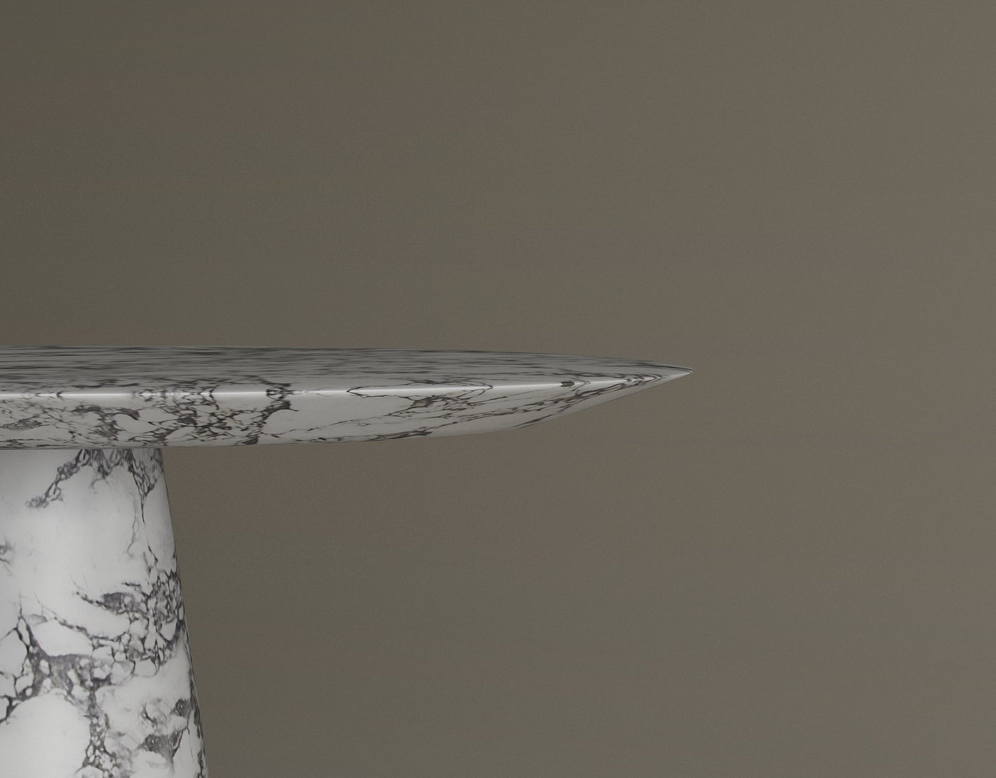 Twin Pillars Calacatta Viola Marble Table Set