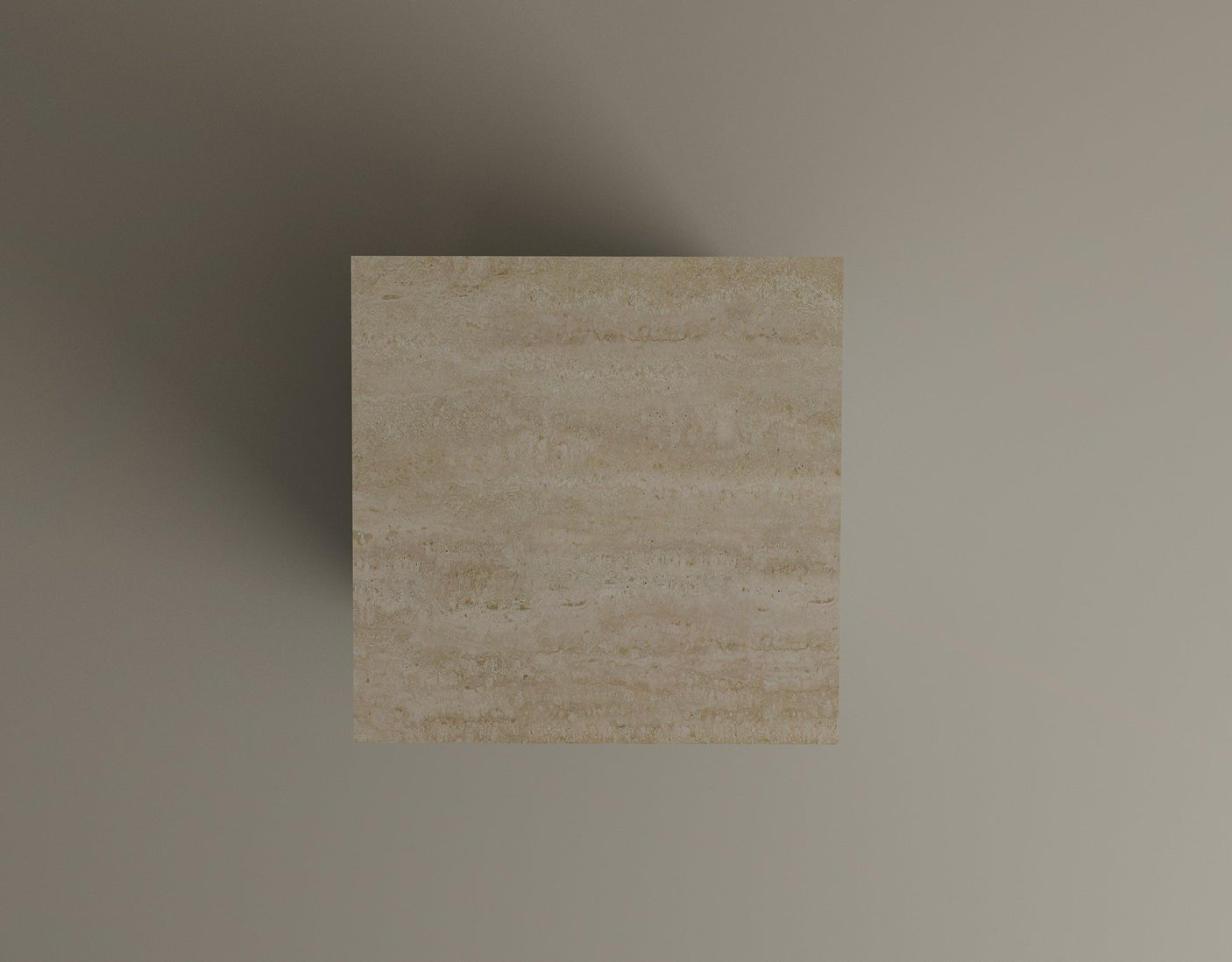 Terra Firma Travertine End Table – Solid Handcrafted Natural Stone for Modern Interiors