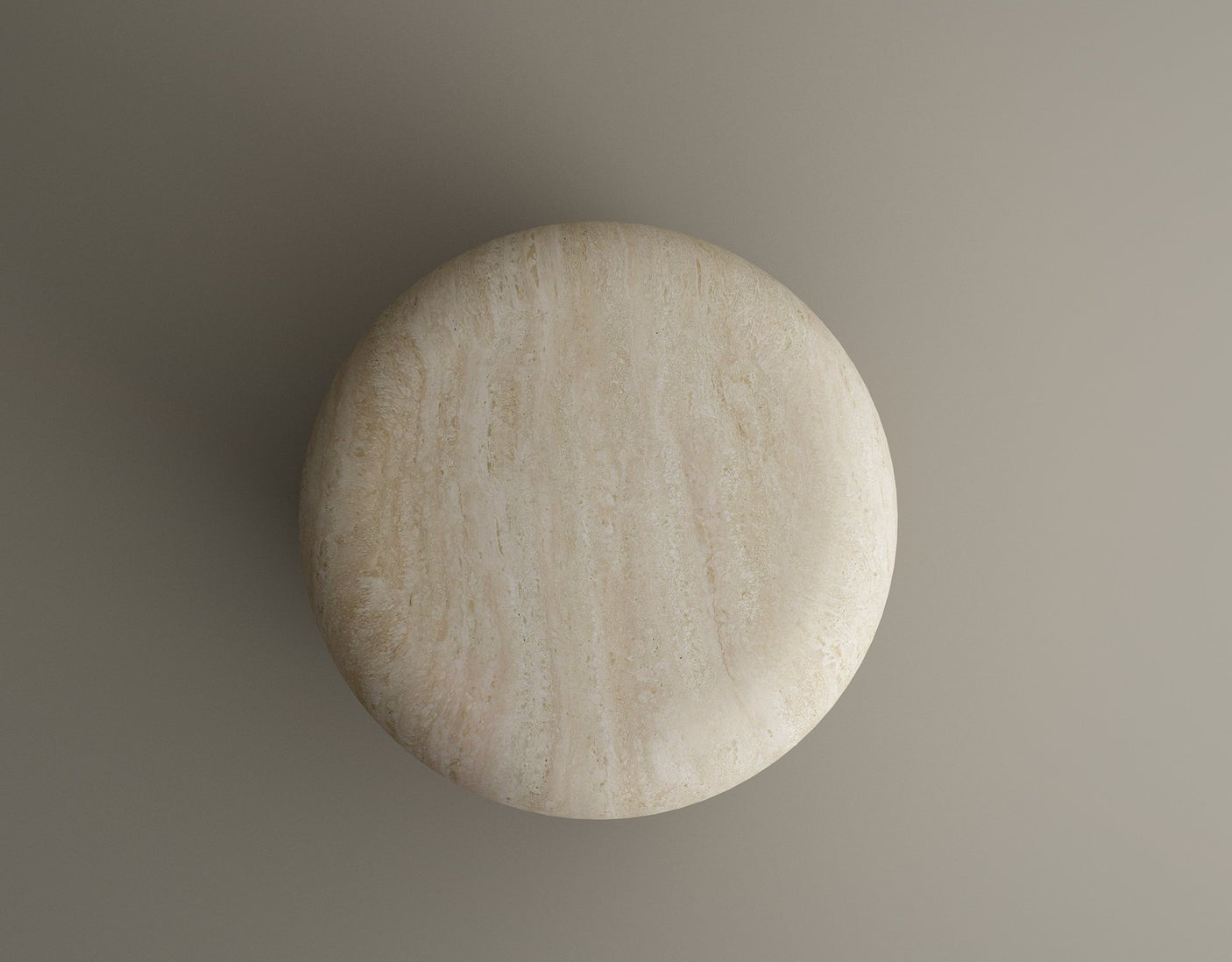 Travertine Elegance Accent Table – Classic and Timeless Natural Stone End Table