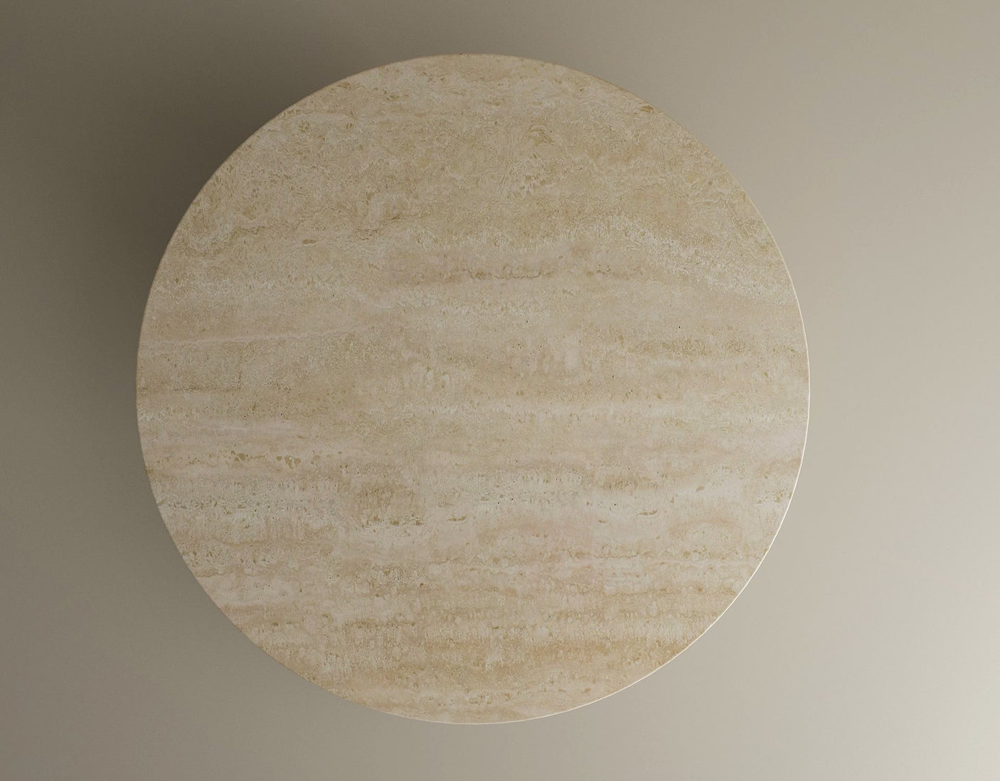 Desert Serenity Travertine Coffee Table – Earthy, Sculptural Stone Table with a Soft Honed Finish