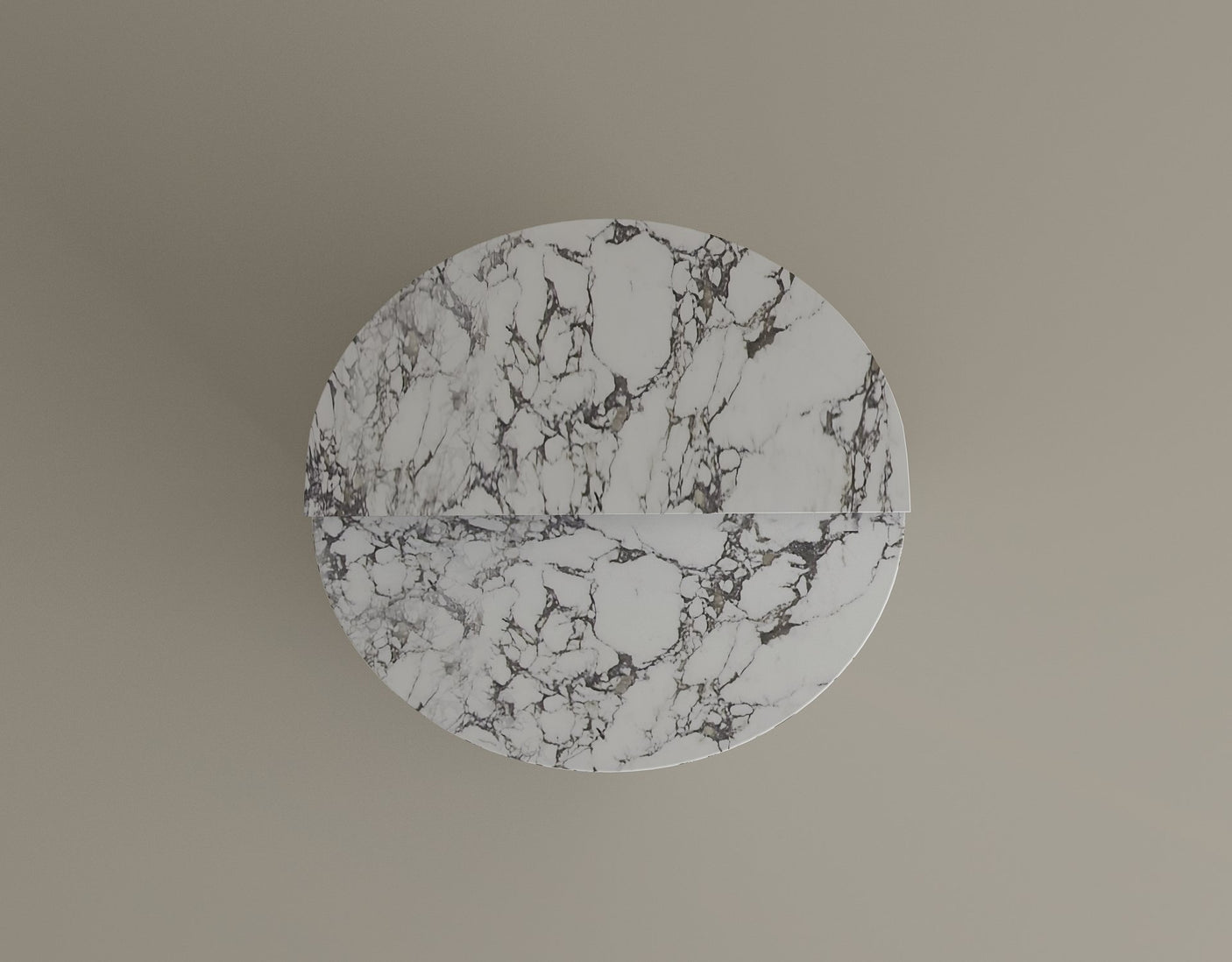 Contemporary Calacatta Viola Marble Side Table