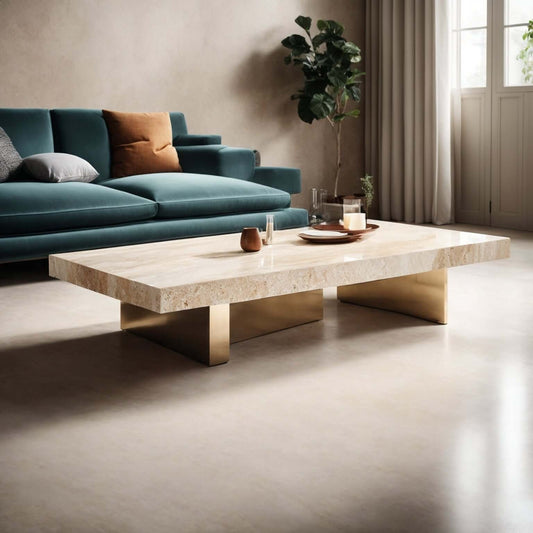 Travertine Coffee Tables in Home Decoration