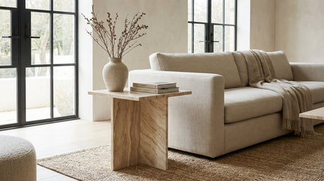 Travertine Side Tables vs. Wood, Glass, and Metal: A Comprehensive Comparison