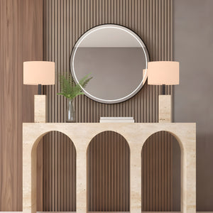 All Travertine Console Tables