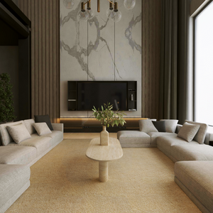 Oval Travertine Coffee Tables