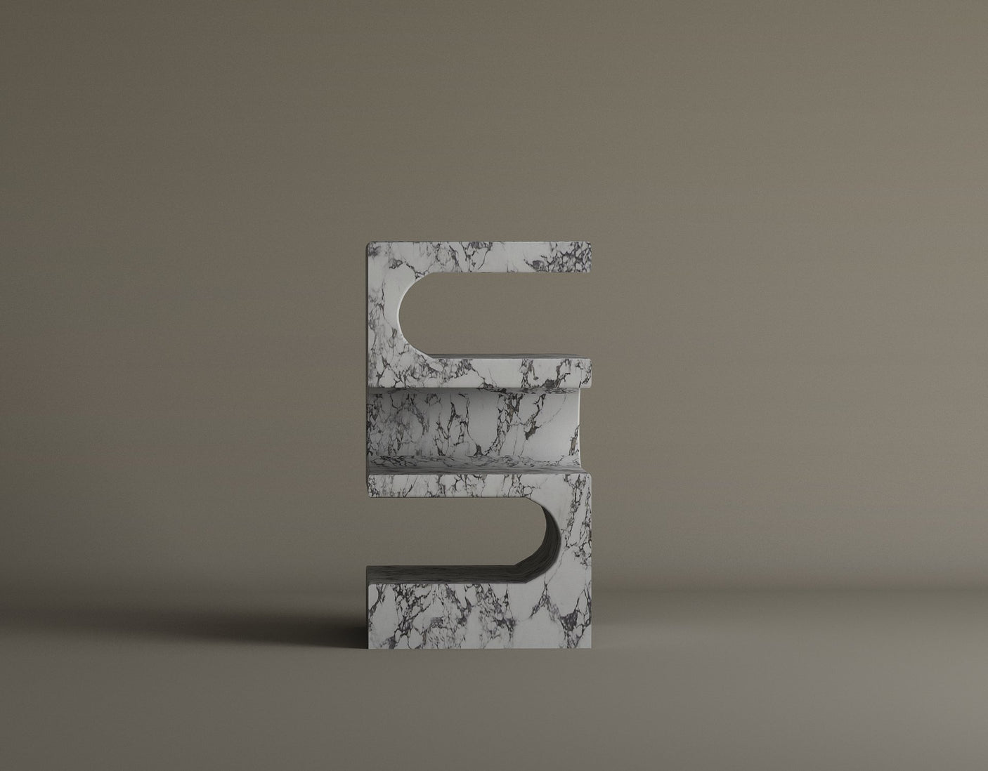 Serenity Block Calacatta Viola Marble Table