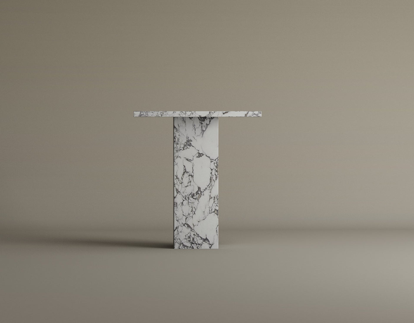 Monolith Calacatta Viola Marble Side Table
