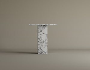 Monolith Calacatta Viola Marble Side Table