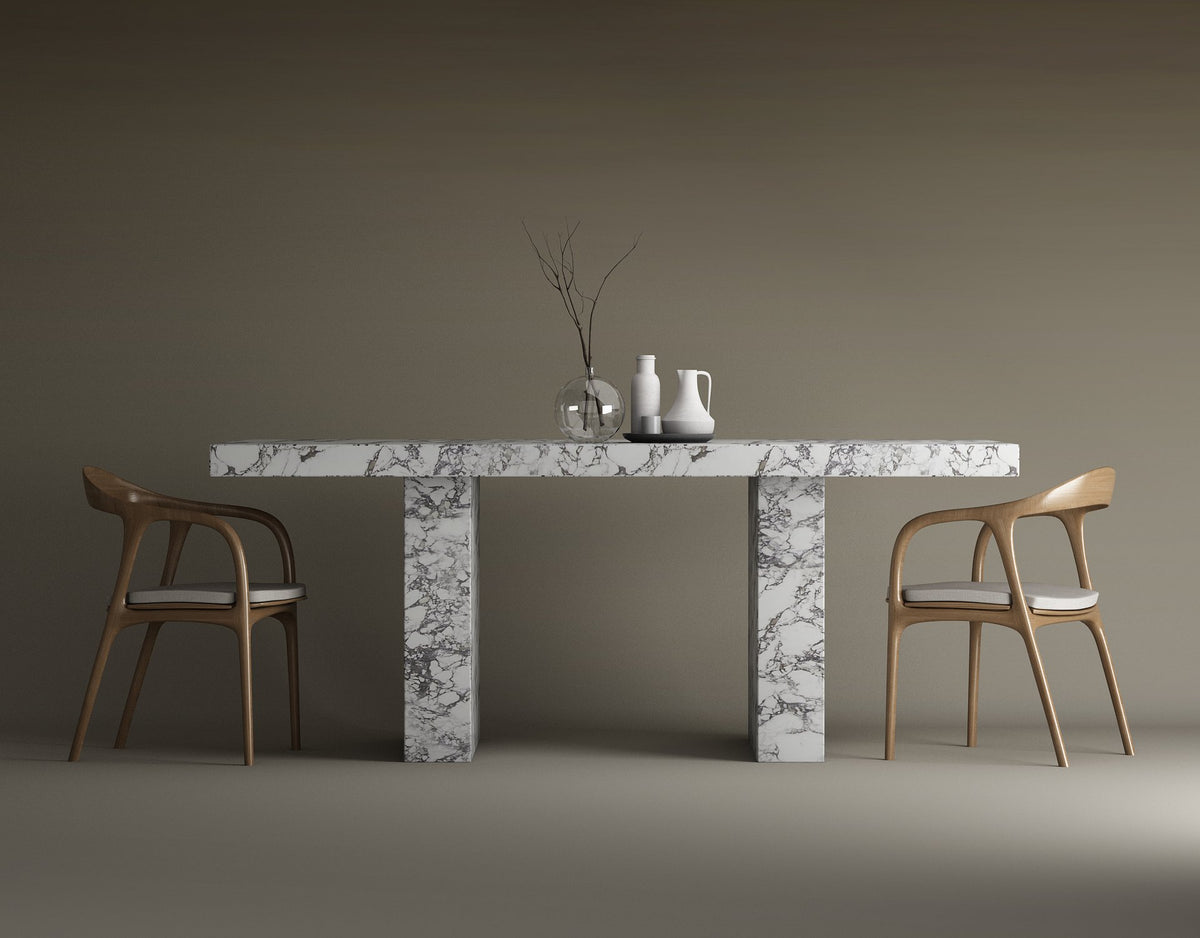 Kensington Calacatta Viola Marble Dining Table