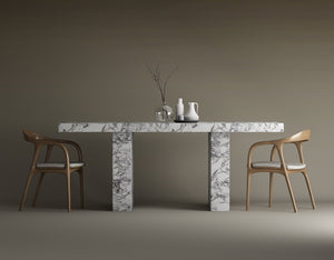 Kensington Calacatta Viola Marble Dining Table