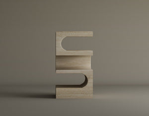 Serenity Block Travertine Table – A Multifaceted Natural Stone Marvel