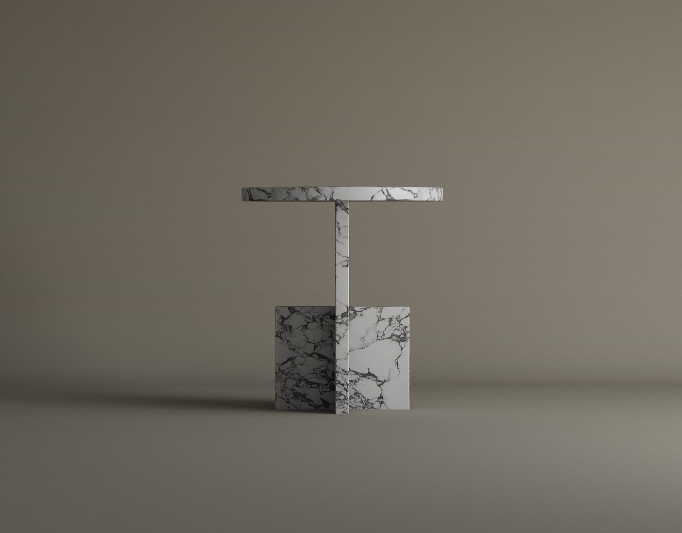 Scepter Calacatta Viola Marble Side Table