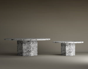 Serenity Calacatta Viola Marble Coffee Table Set