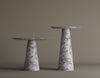 Twin Pillars Calacatta Viola Marble Table Set