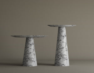 Twin Pillars Calacatta Viola Marble Table Set