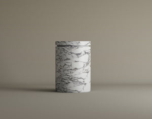 Cycladic Secret Calacatta Viola Marble End Table