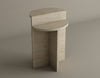 Contemporary Travertine Side Table – Stylish and Versatile for Modern Living Spaces