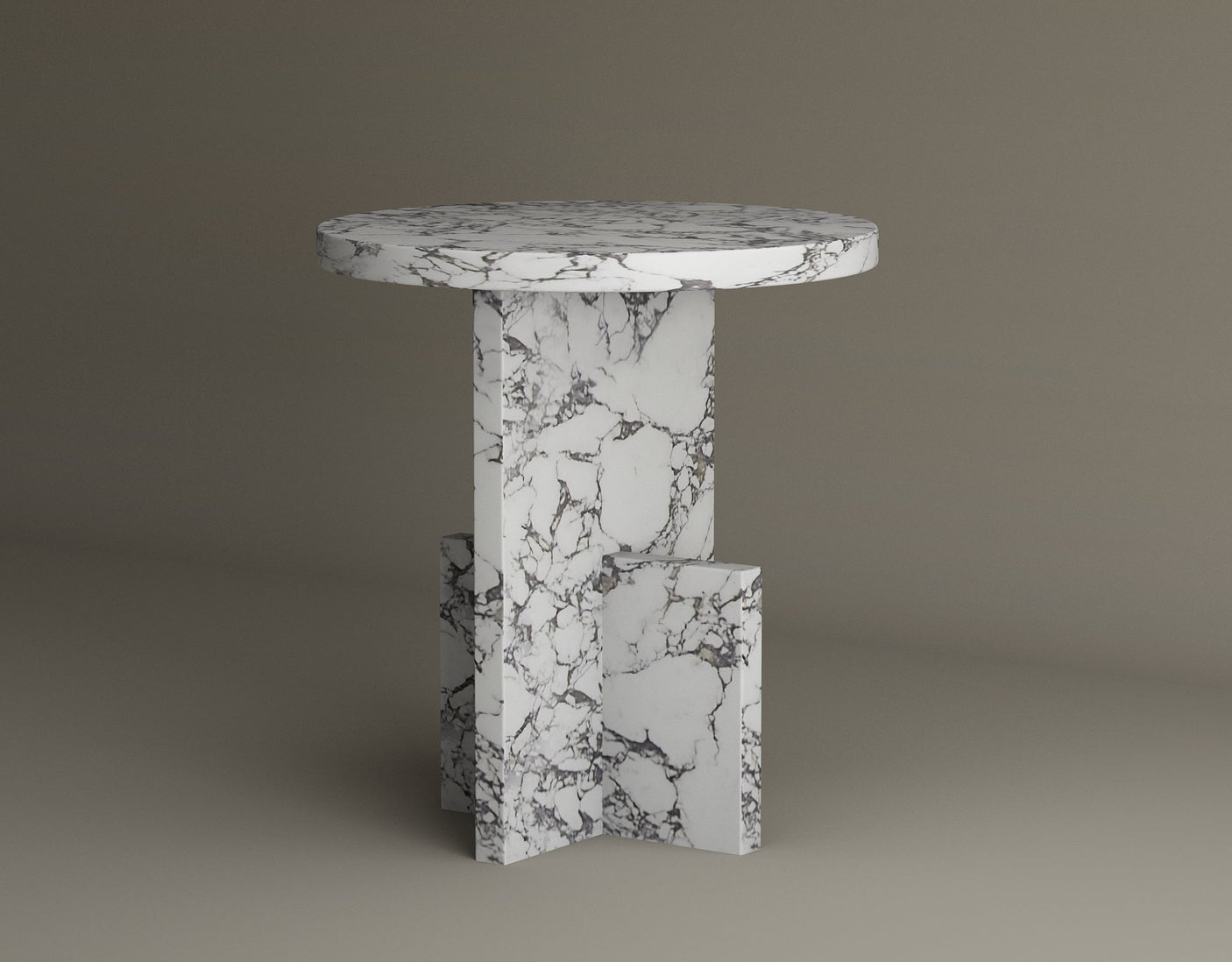 Scepter Calacatta Viola Marble Side Table