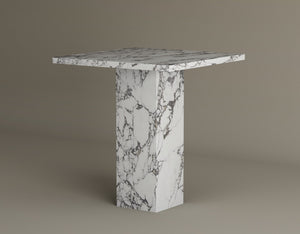 Monolith Calacatta Viola Marble Side Table