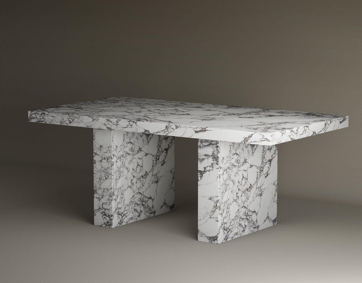 Kensington Calacatta Viola Marble Dining Table