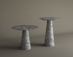 Twin Pillars Calacatta Viola Marble Table Set