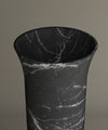 Nero Marquina Marble Cylinder Pedestal Vanity Sink