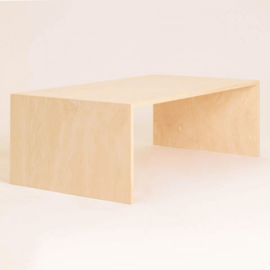 Customizable Travertine Top Coffee Table