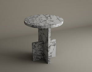 Scepter Calacatta Viola Marble Side Table