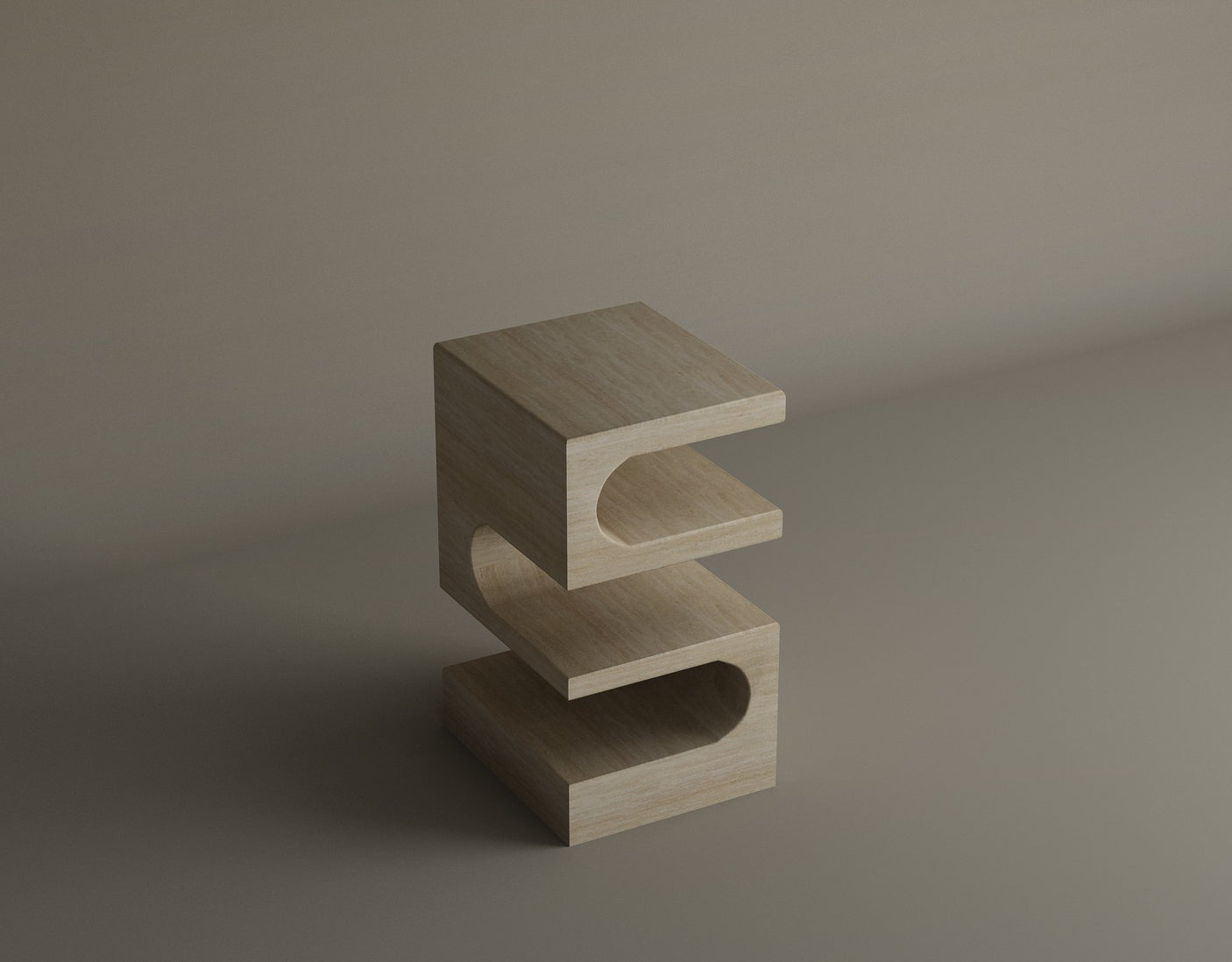 Serenity Block Travertine Table – A Multifaceted Natural Stone Marvel