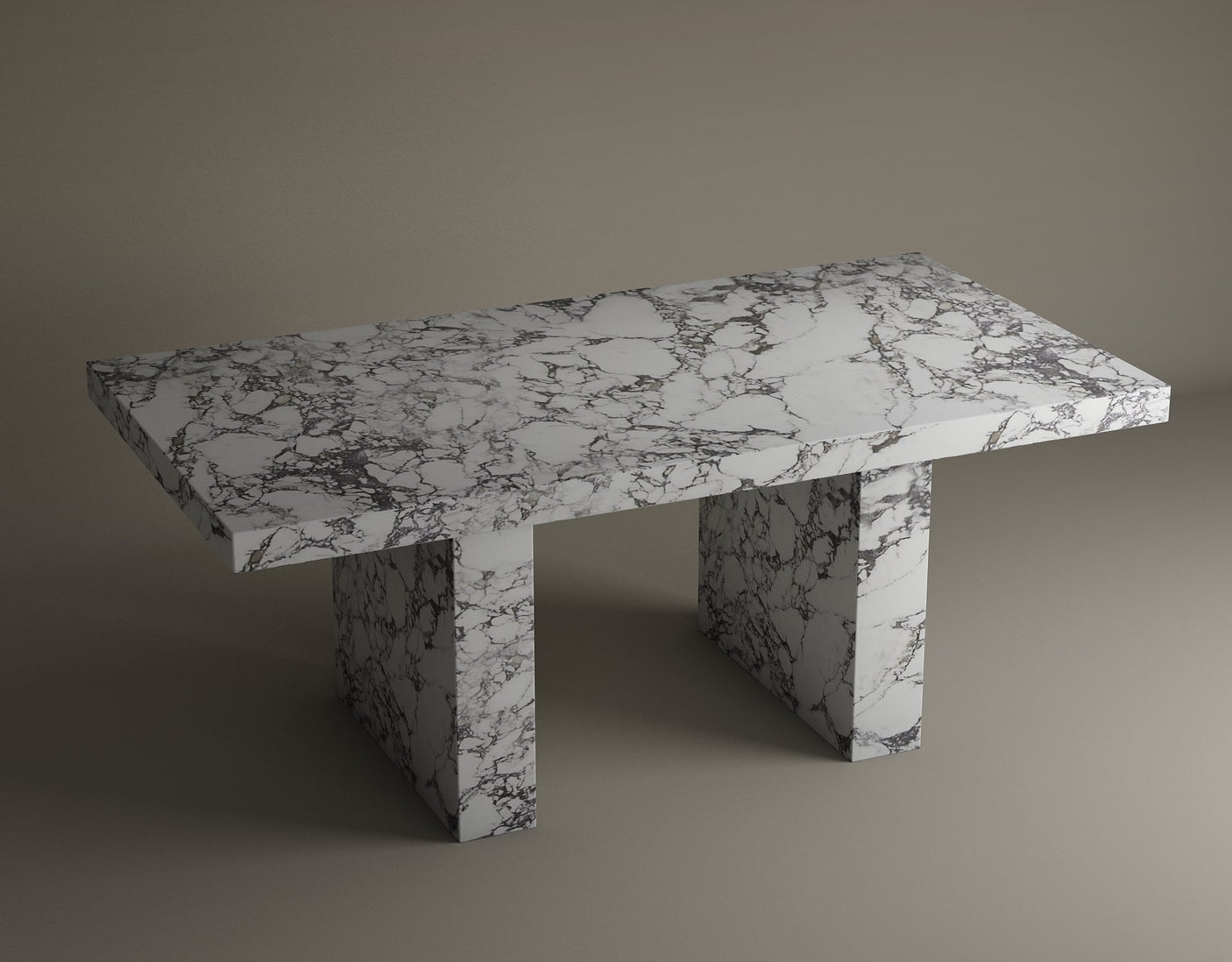 Kensington Calacatta Viola Marble Dining Table