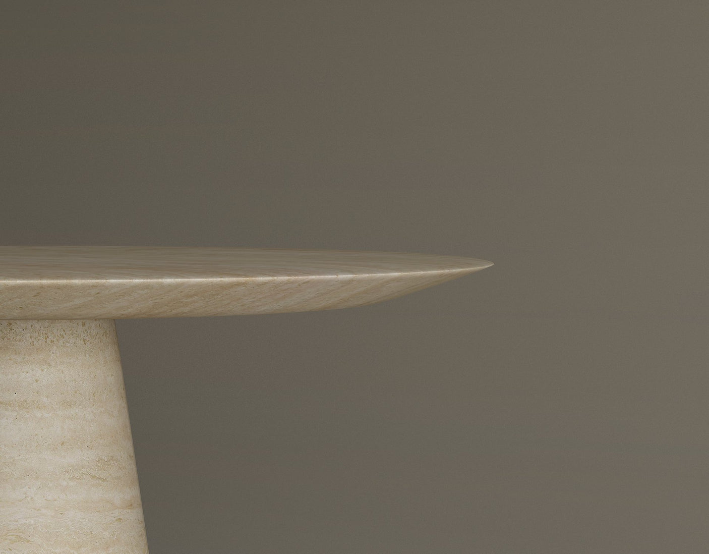 Twin Pillars Travertine Side Table Set – Architectural Balance in Natural Stone