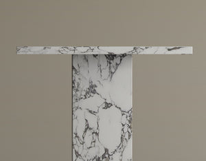 Monolith Calacatta Viola Marble Side Table