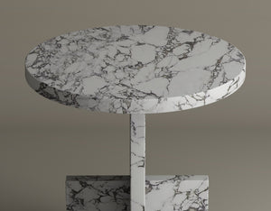 Scepter Calacatta Viola Marble Side Table