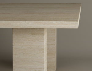 Pebble Path Travertine Coffee Table – Fluid, Freeform Coffee Table with a Unique Stone Finish