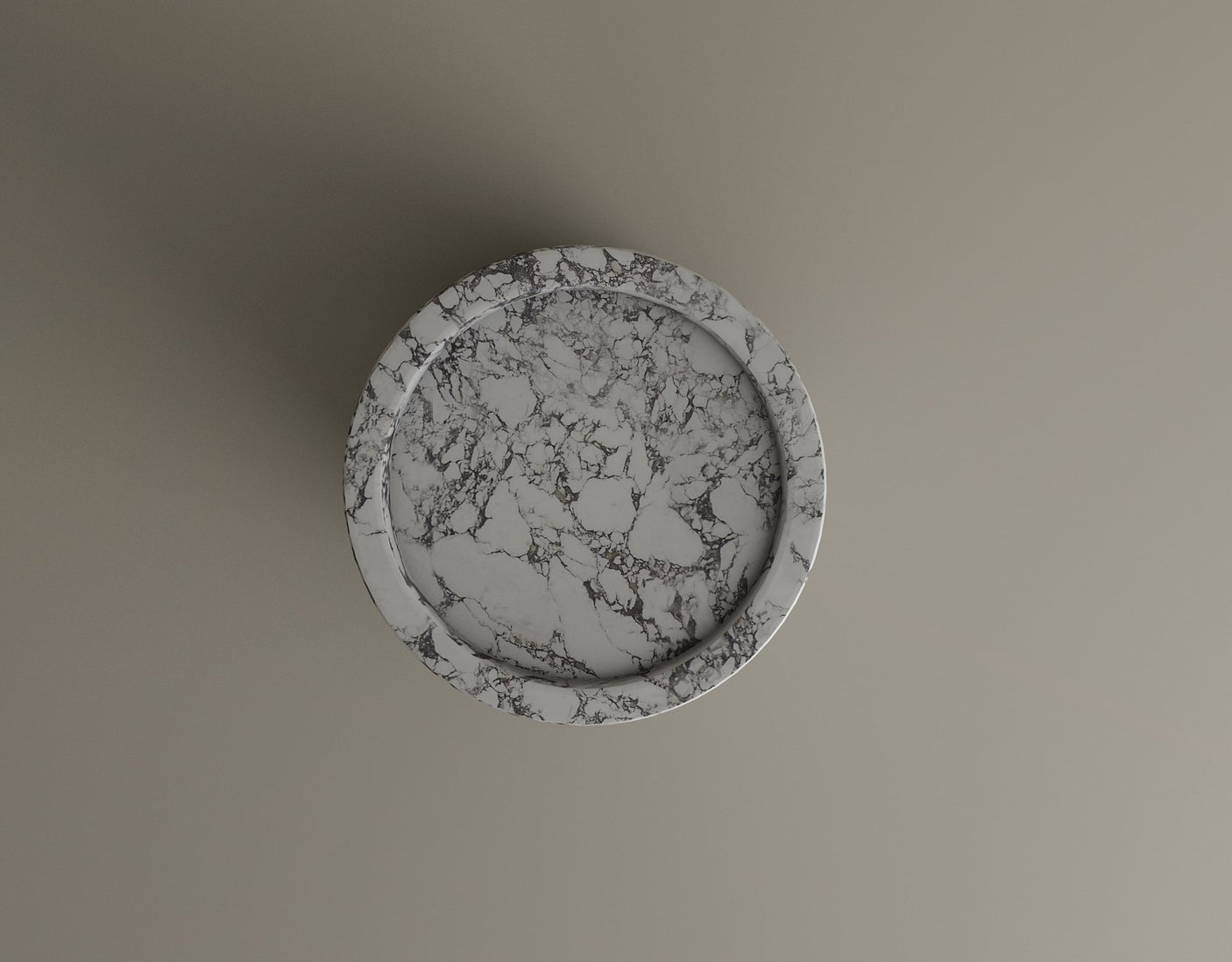 Cycladic Secret Calacatta Viola Marble End Table