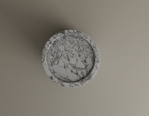 Cycladic Secret Calacatta Viola Marble End Table