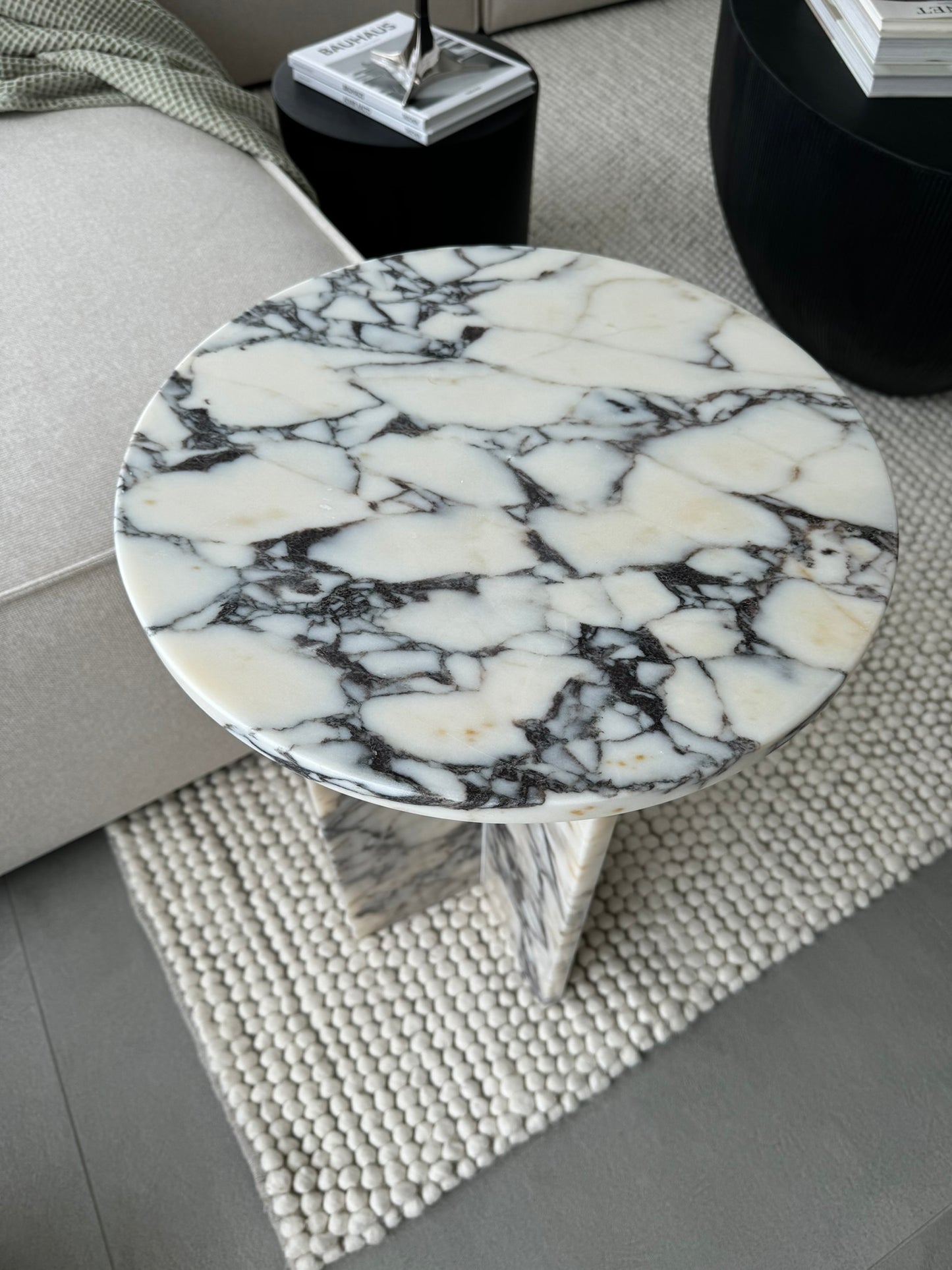 Ela Prestige Calacatta Viola Marble - Table basse en marbre