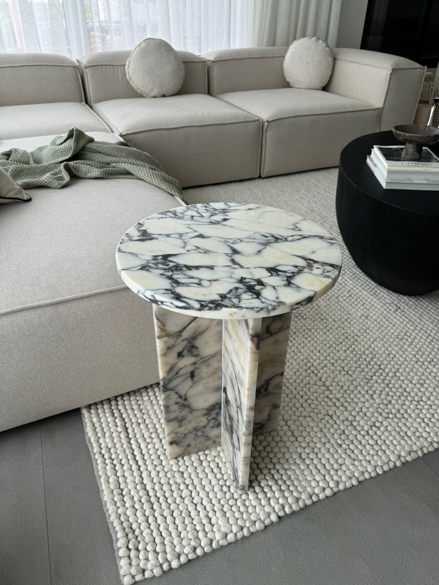 Ela Prestige Calacatta Viola Marble - Table basse en marbre