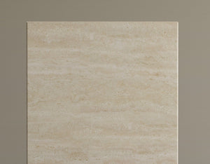 Elemental Harmony Travertine Cube – Geometric Stone Side Table with Modern Appeal