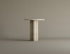 Harmonia Travertine Stone Table – Sculptural Form with a Soft, Organic Aesthetic