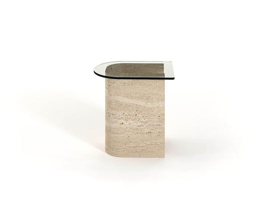 Luxury Travertine Marble End Table by Travertable.com