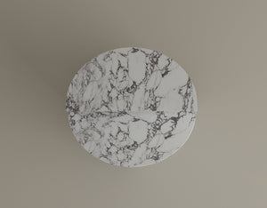 Contemporary Calacatta Viola Marble Side Table